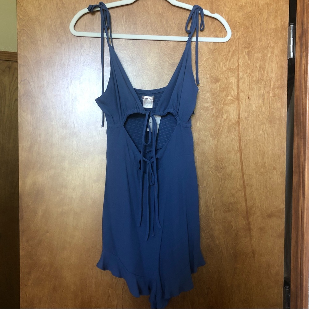 VS PINK LOVE&LAUREL Ties Romper
